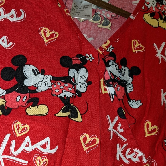 Disney Mickey Mouse and Minnie Mouse Scrub top - Picture 3 of 16